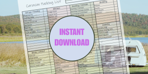 Caravan Packing list