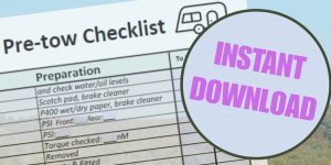 caravan Pre-tow checklist